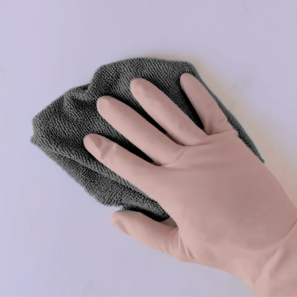 Hand wiping surface during move-out cleaning in Monmouth County NJ